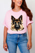 Faux Yarn German Shepherd Comfort Colors Adult Ring-Spun Cotton Tee