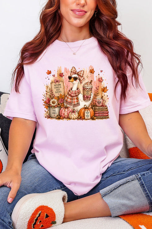 Goose Fall Vibes Comfort Colors Adult Ring-Spun Cotton Tee