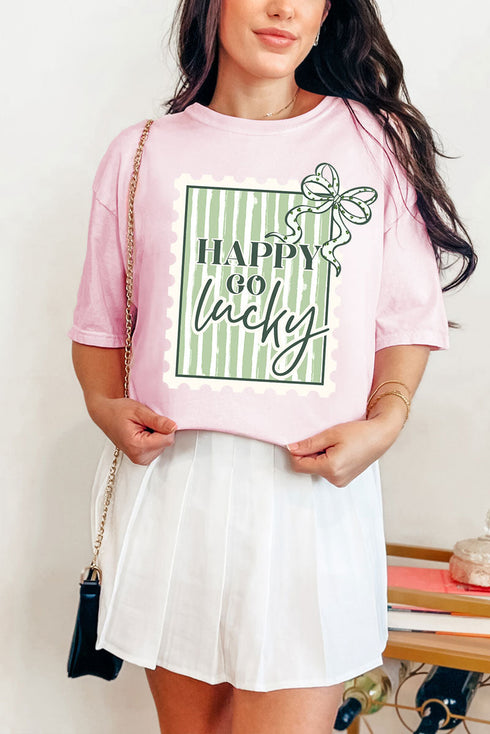 Happy Go Lucky Comfort Colors Adult Ring-Spun Cotton Tee