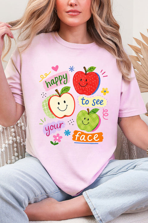 Happy To See Your Face Comfort Colors Adult Ring-Spun Cotton Tee