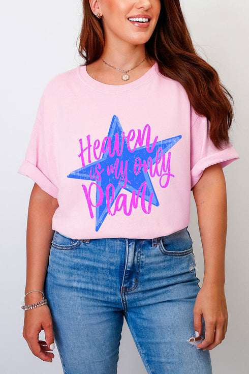 Heaven Is My Only Plan Comfort Colors Adult Ring-Spun Cotton Tee