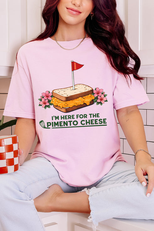Here For The Pimento Cheese Comfort Colors Adult Ring-Spun Cotton Tee