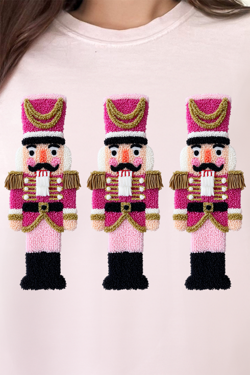 Faux Yarn Holiday Guard Nutcracker Comfort Colors Adult Ring-Spun Cotton Tee