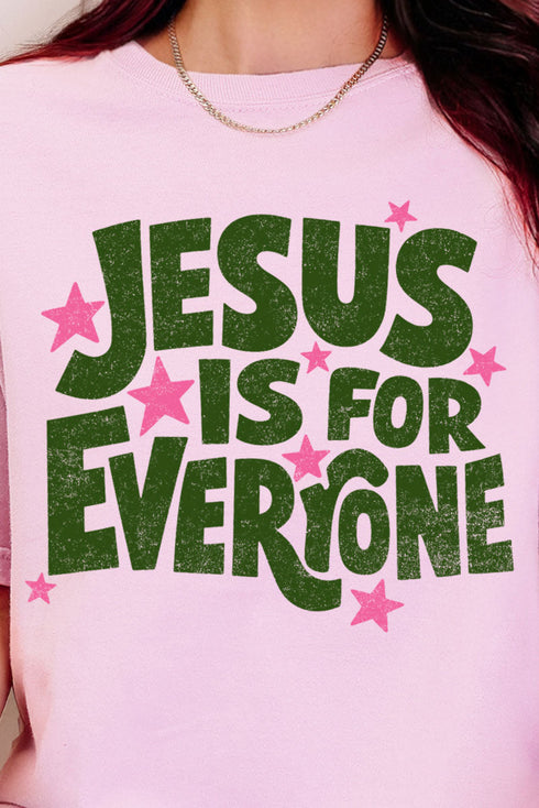 Jesus Is For Everyone Comfort Colors Adult Ring-Spun Cotton Tee