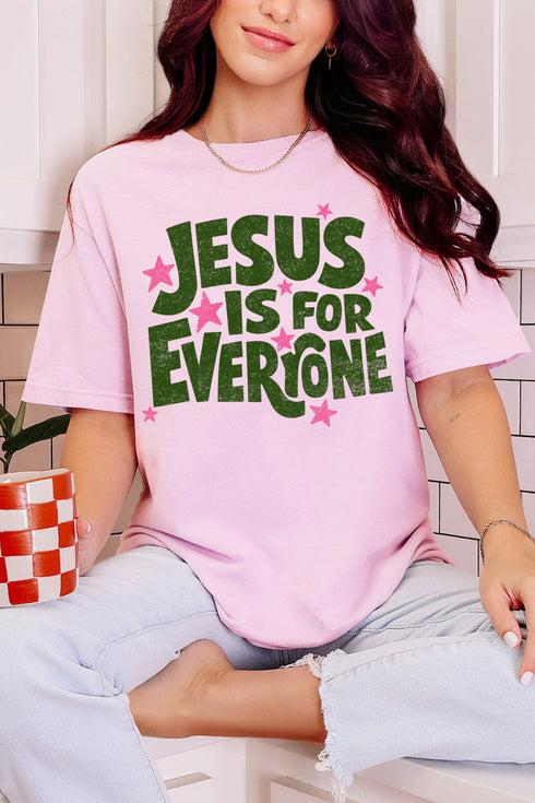 Jesus Is For Everyone Comfort Colors Adult Ring-Spun Cotton Tee