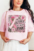 Leopard Doodle We Wear Pink Comfort Colors Adult Ring-Spun Cotton Tee
