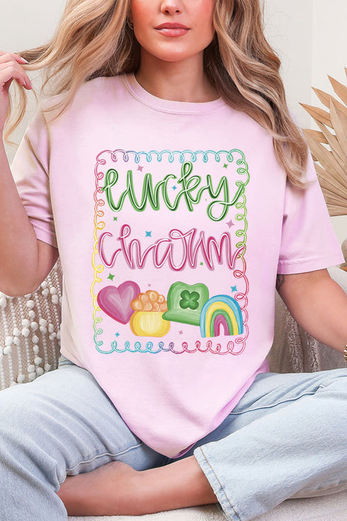 Lucky And Cute Comfort Colors Adult Ring-Spun Cotton Tee