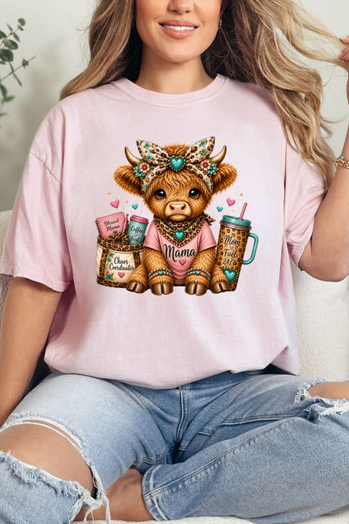 Mama Raising The Herd Comfort Colors Adult Ring-Spun Cotton Tee