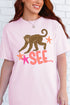 Monkey See, Monkey Do Full Front & Back Comfort Colors Adult Ring-Spun Cotton Tee