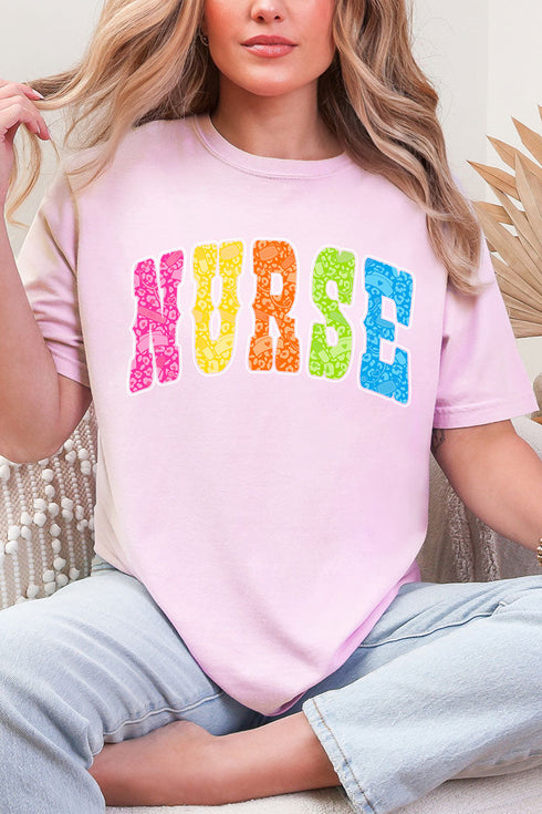 Personalized Neon Care Crew Comfort Colors Adult Ring-Spun Cotton Tee *Choose Title