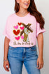 He Loves Us Hearts Comfort Colors Adult Ring-Spun Cotton Tee