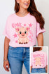 Oink Oink Shake Full Front & Back Design Comfort Colors Adult Ring-Spun Cotton Tee