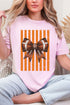 Orange Varsity Bow Comfort Colors Adult Ring-Spun Cotton Tee