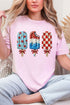 Painted Patriotic Popsicles Comfort Colors Adult Ring-Spun Cotton Tee
