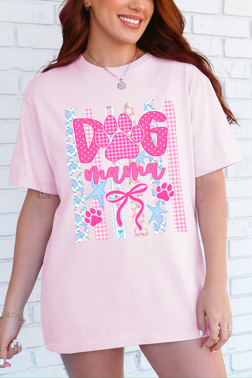 Pawfectly Pink Dog Mama Comfort Colors Adult Ring-Spun Cotton Tee