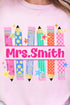 Personalized Pencil Party Comfort Colors Adult Ring-Spun Cotton Tee