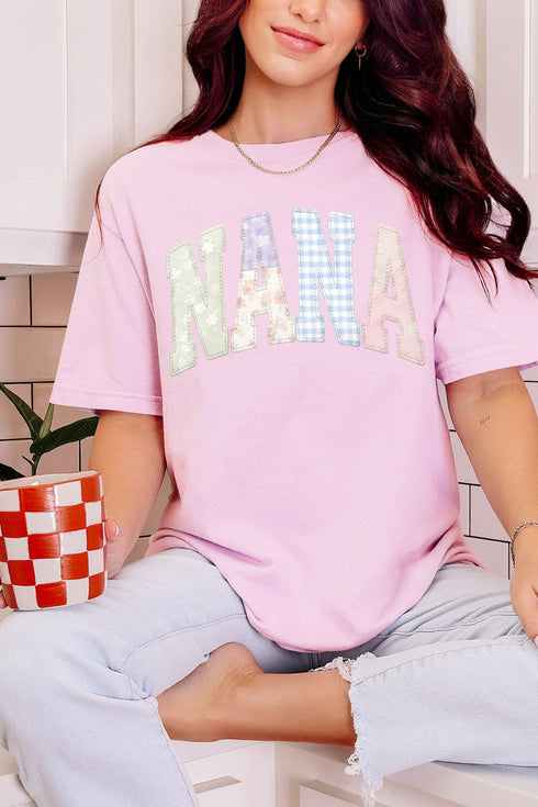 Personalized Soft Stitch Mom Name Comfort Colors Adult Ring-Spun Cotton Tee *Choose Your Name