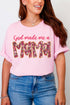 Pink God Made Me A Mama Comfort Colors Adult Ring-Spun Cotton Tee