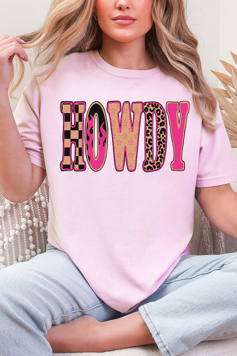 Pink Heat Howdy Comfort Colors Adult Ring-Spun Cotton Tee