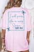 Praise In Every Season Front & Back Design Comfort Colors Adult Ring-Spun Cotton Tee