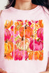 Preppy Pumpkin Brushstroke Comfort Colors Adult Ring-Spun Cotton Tee