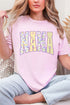 Personalized Purple Scalloped Mom Name Comfort Colors Adult Ring-Spun Cotton Tee