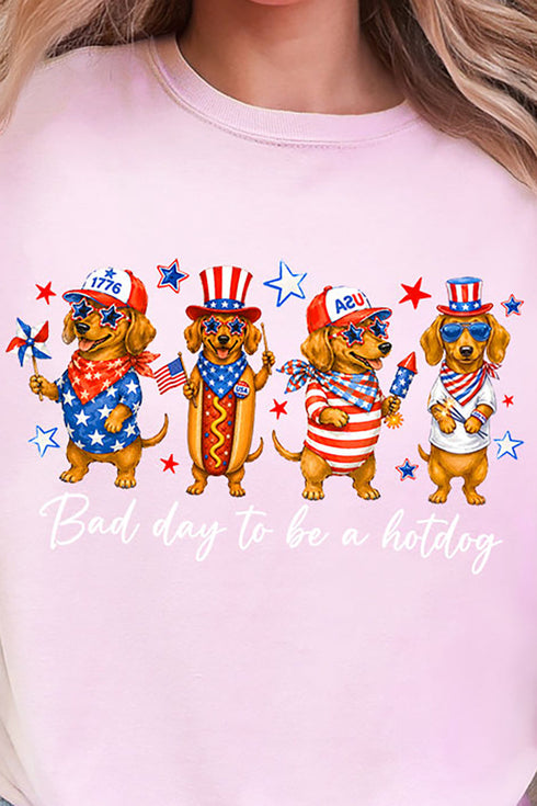 Red, White & Weiner Comfort Colors Adult Ring-Spun Cotton Tee
