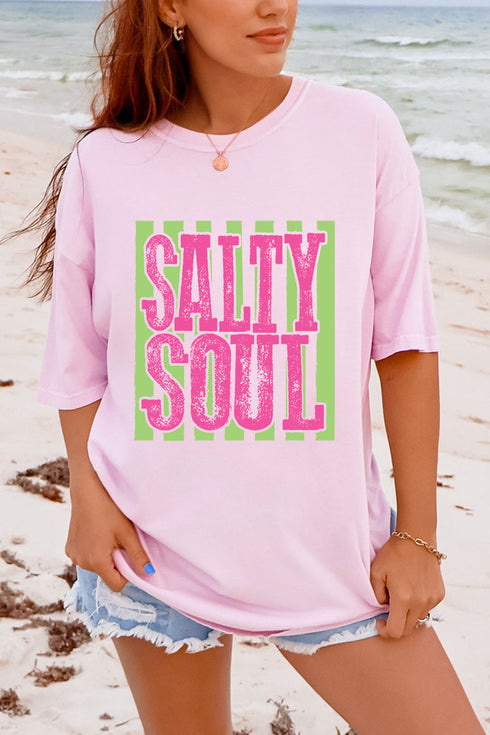 Striped Salty Soul Comfort Colors Adult Ring-Spun Cotton Tee