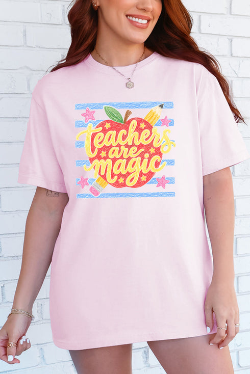 Teachers Are Magic Sketch Comfort Colors Adult Ring-Spun Cotton Tee