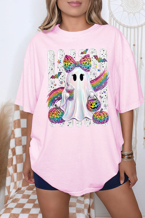 Rainbow Glam Ghost Comfort Colors Adult Ring-Spun Cotton Tee