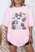 Rainbow Glam Ghost Comfort Colors Adult Ring-Spun Cotton Tee
