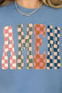 Checkered Amen Comfort Colors Adult Ring-Spun Cotton Tee