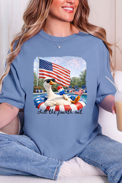 Chill The Fourth Out Comfort Colors Adult Ring-Spun Cotton Tee