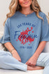 Cowboy 250 Years Of Freedom Comfort Colors Adult Ring-Spun Cotton Tee