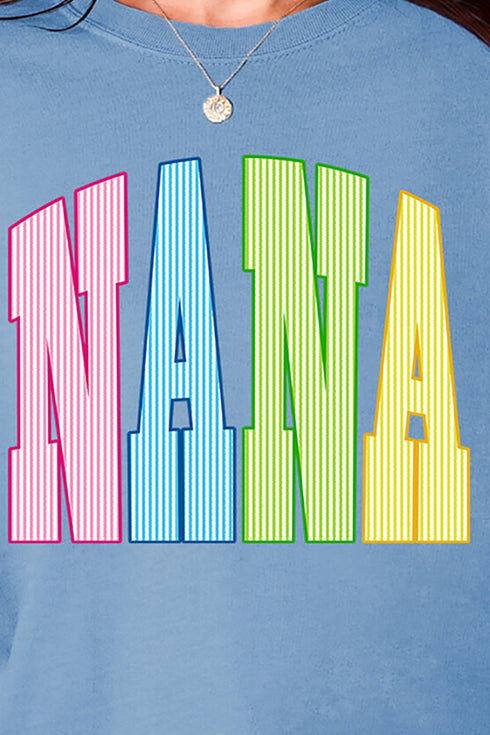 Color Me Loved Nana Comfort Colors Adult Ring-Spun Cotton Tee