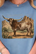 Desert Monarch Longhorn Comfort Colors Adult Ring-Spun Cotton Tee