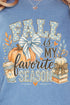Fall Season Charm Comfort Colors Adult Ring-Spun Cotton Tee