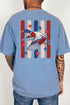 Red, White & Quack Front & Back Comfort Colors Adult Ring-Spun Cotton Tee