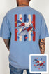 Red, White & Quack Front & Back Comfort Colors Adult Ring-Spun Cotton Tee