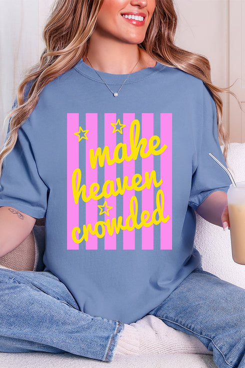 Retro Pop Make Heaven Crowded Comfort Colors Adult Ring-Spun Cotton Tee