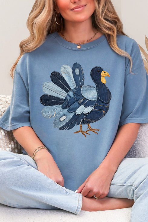 Turkey In Stitches Comfort Colors Adult Ring-Spun Cotton Tee