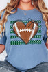 Green Football Sweetheart Comfort Colors Adult Ring-Spun Cotton Tee