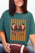 Orange Varsity Bow Comfort Colors Adult Ring-Spun Cotton Tee