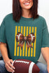 Yellow Gold Varsity Bow Comfort Colors Adult Ring-Spun Cotton Tee