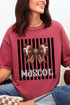 Personalized Black Varsity Bow Comfort Colors Adult Ring-Spun Cotton Tee *Enter Mascot Name
