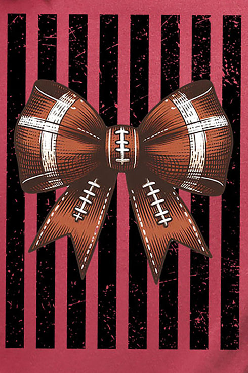 Black Varsity Bow Comfort Colors Adult Ring-Spun Cotton Tee