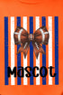 Personalized Blue & White Varsity Bow Comfort Colors Adult Ring-Spun Cotton Tee *Enter Mascot Name