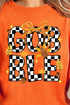 Checkered Gobble Coquette Comfort Colors Adult Ring-Spun Cotton Tee