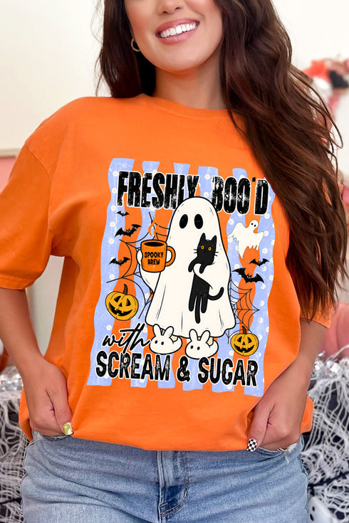 Scream & Sugar Ghost Brew Comfort Colors Adult Ring-Spun Cotton Tee
