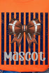 Personalized Navy Varsity Bow Comfort Colors Adult Ring-Spun Cotton Tee *Enter Mascot Name